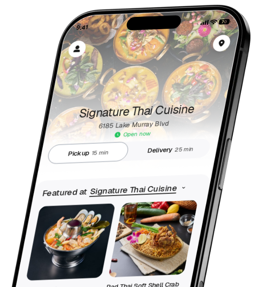 Signature Thai Cuisine app preview